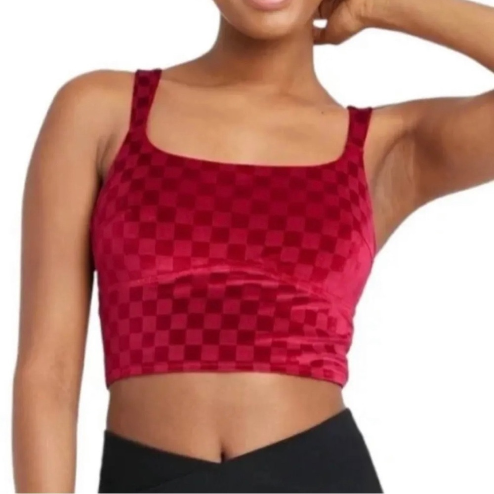 Nwt Colsie Size S Velvet Bralette in Red
